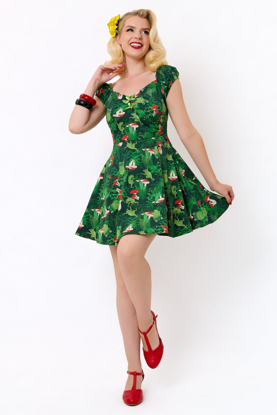 Dolores Frog Forest Mini Dress