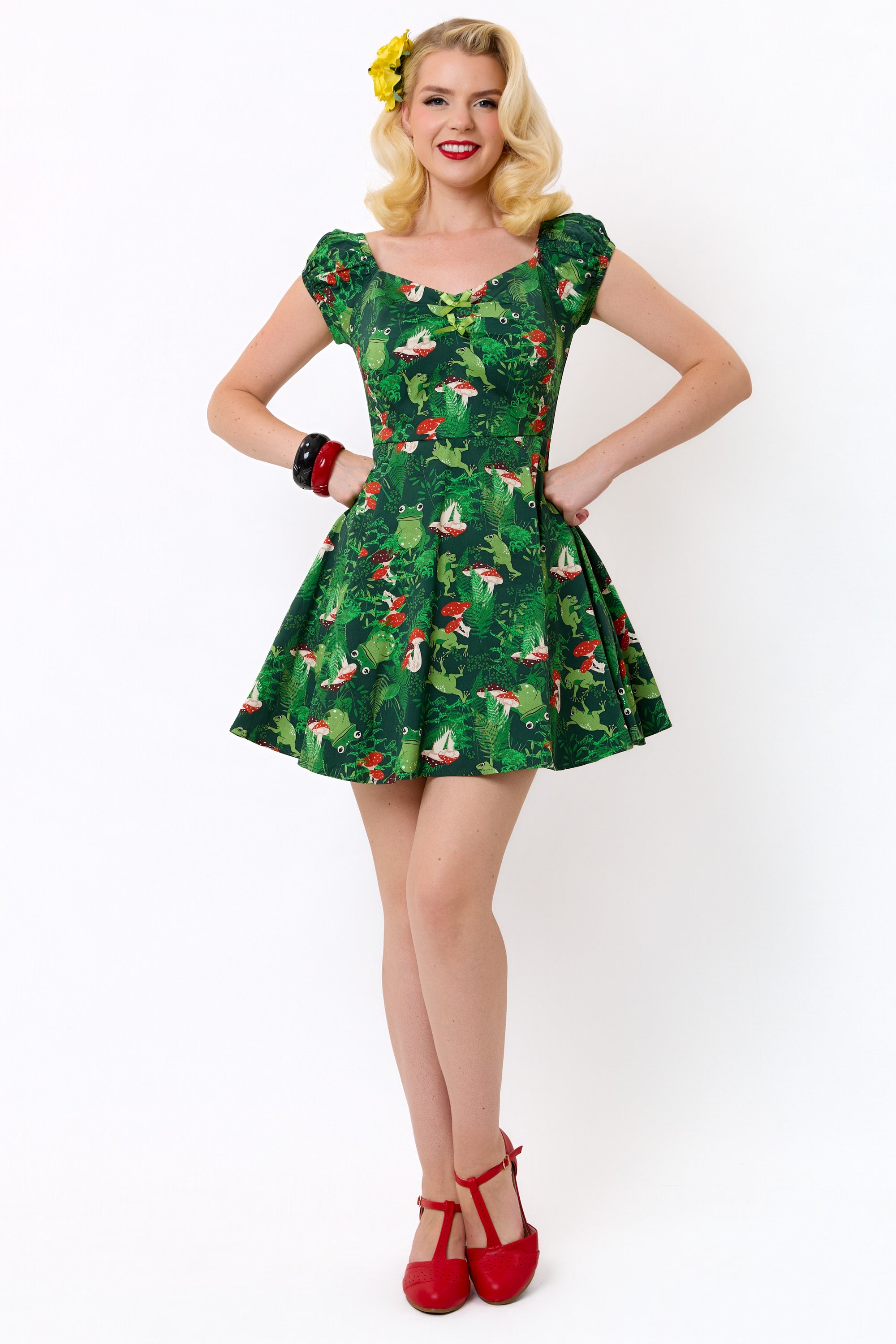 Dolores Frog Forest Mini Dress