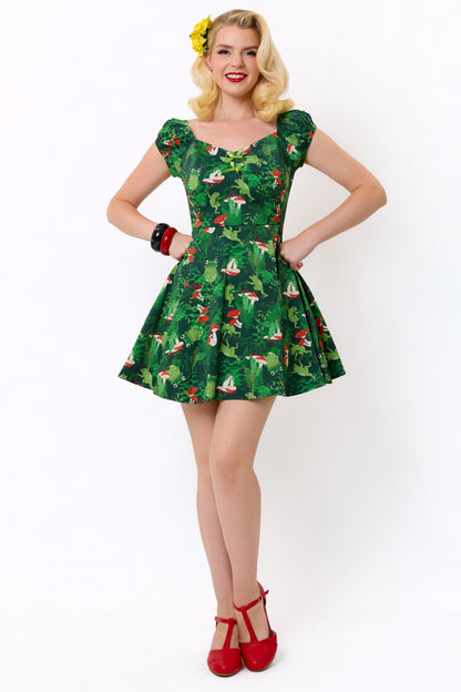Dolores Frog Forest Mini Dress