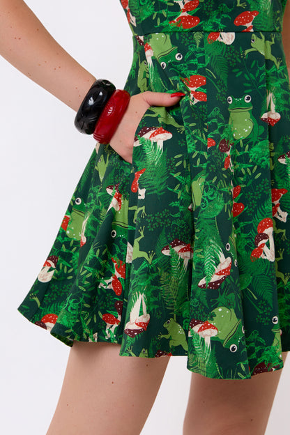 Dolores Frog Forest Mini Dress
