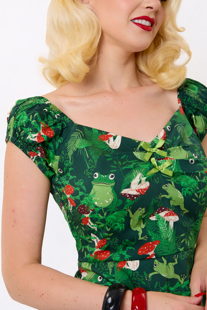 Dolores Frog Forest Mini Dress