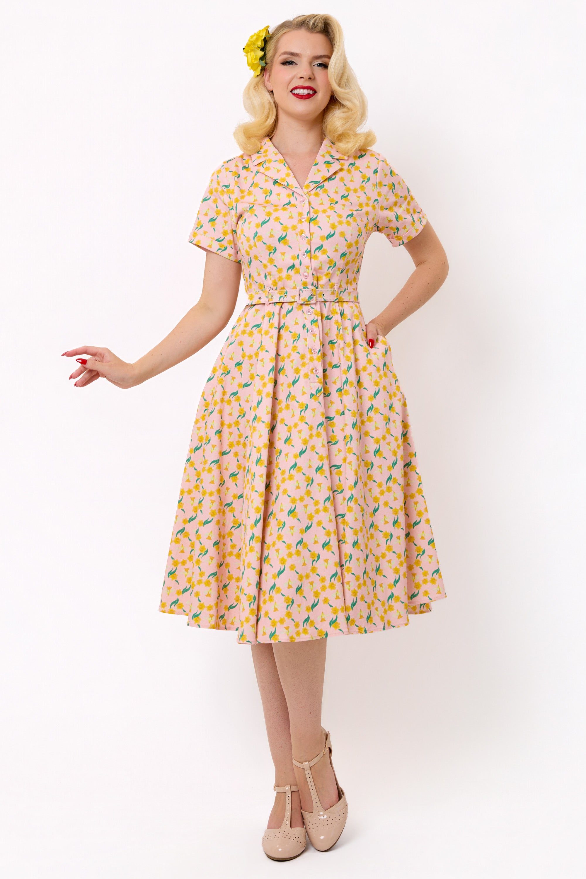 Caterina Daffodil Darling Swing Dress