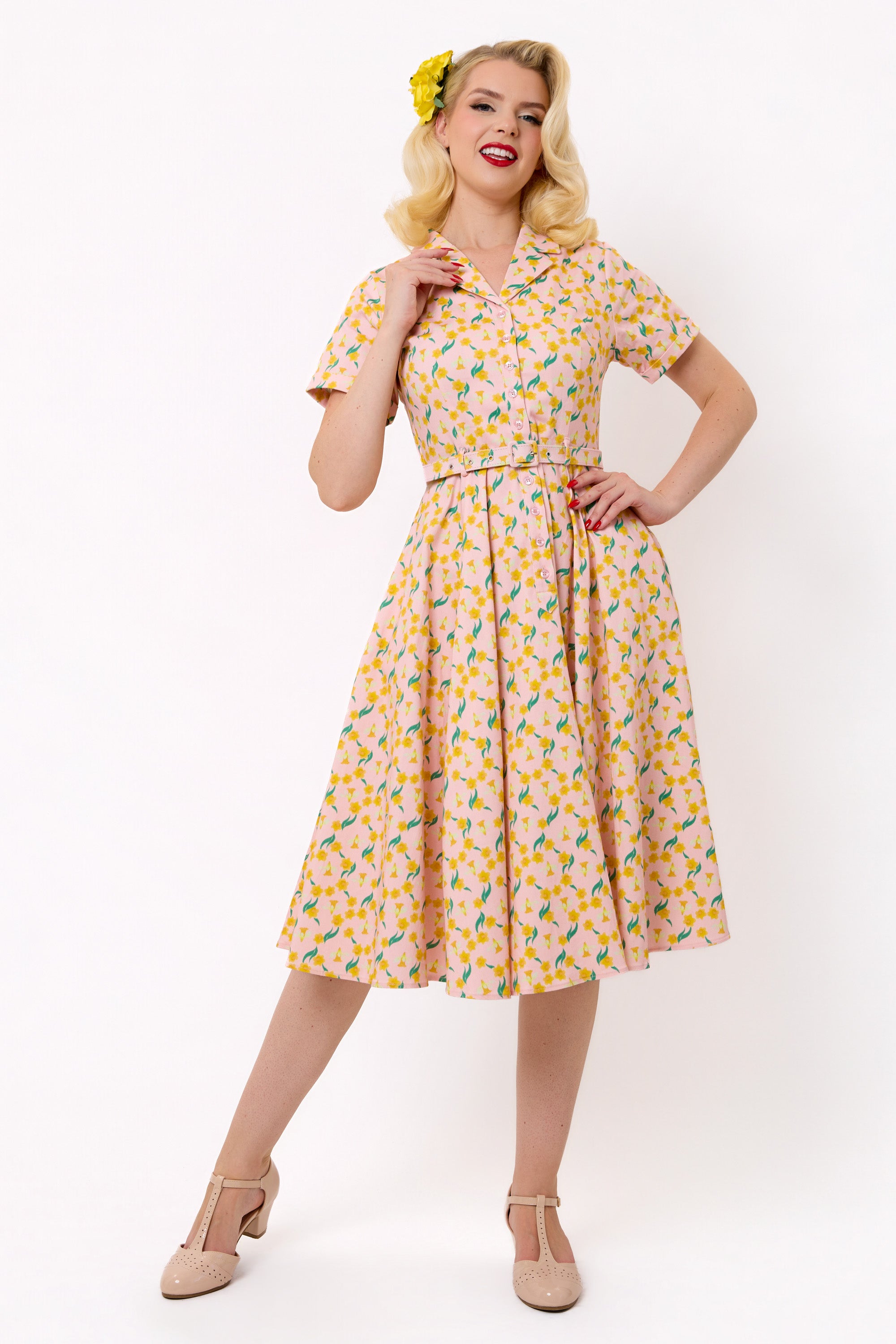 Caterina Daffodil Darling Swing Dress
