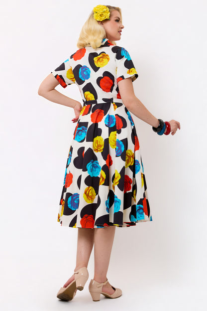 Caterina Heart in Bloom Swing Dress