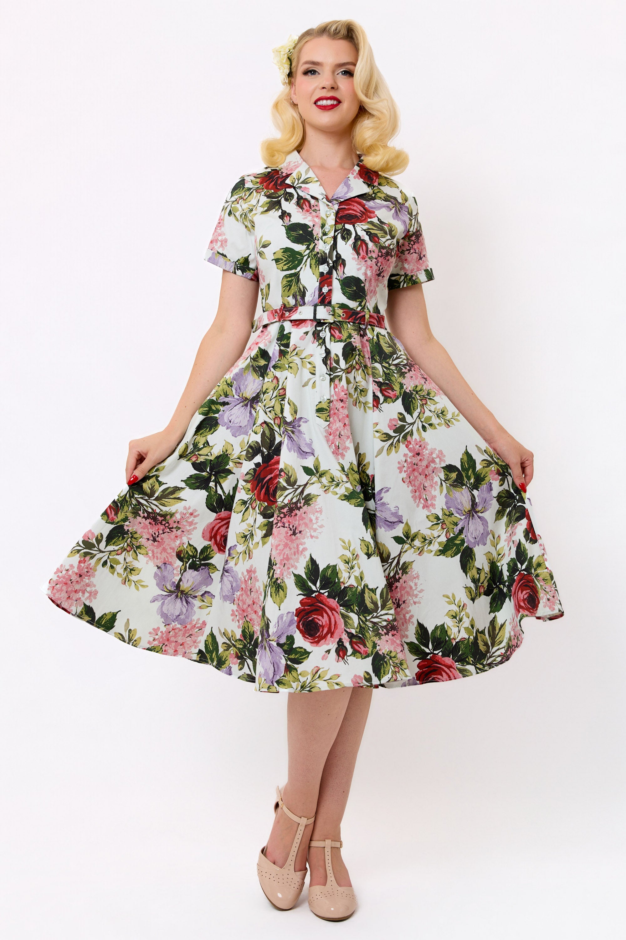 Caterina Rose Garden Swing Dress