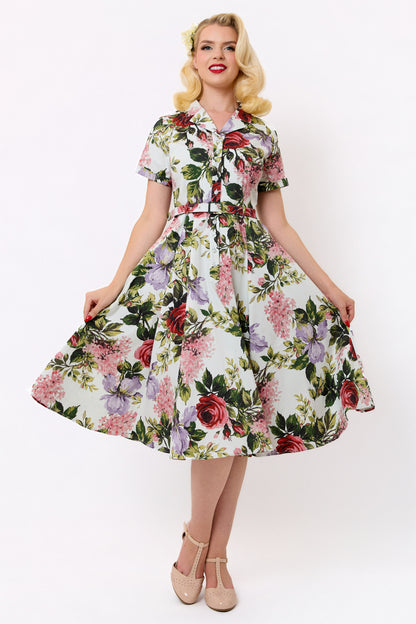 Caterina Rose Garden Swing Dress