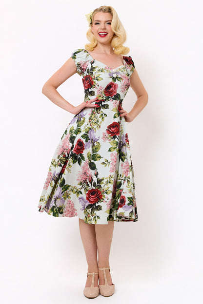 Dolores Rose Garden Swing Dress