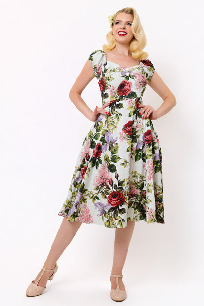 Dolores Rose Garden Swing Dress