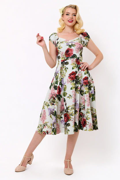 Dolores Rose Garden Swing Dress