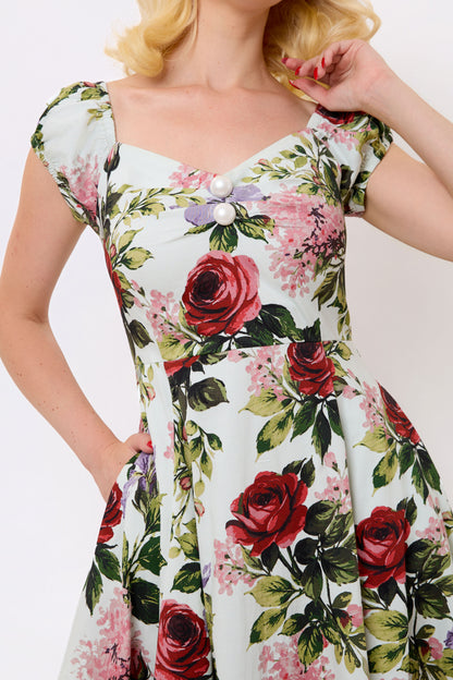 Dolores Rose Garden Swing Dress