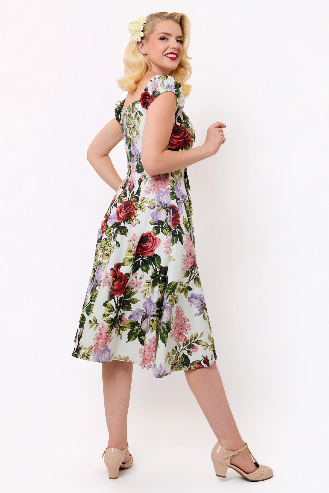 Dolores Rose Garden Swing Dress