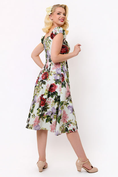 Dolores Rose Garden Swing Dress