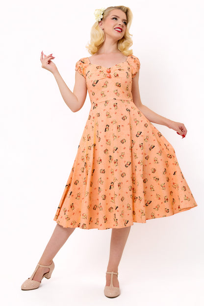 Dolores Kitty Cat Swing Dress