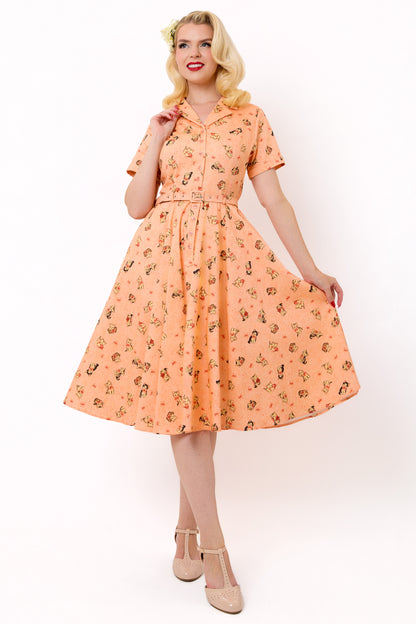 Caterina Kitty Cat Swing Dress
