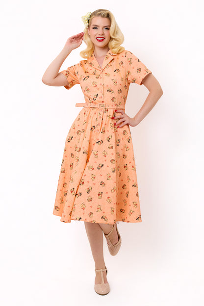 Caterina Kitty Cat Swing Dress
