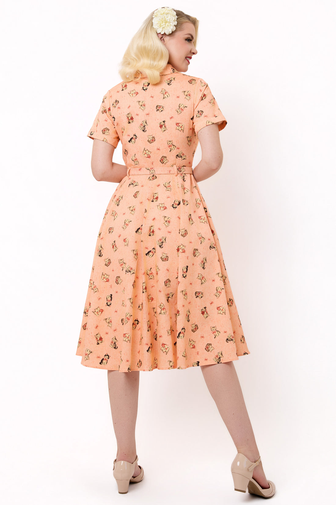 Caterina Kitty Cat Swing Dress