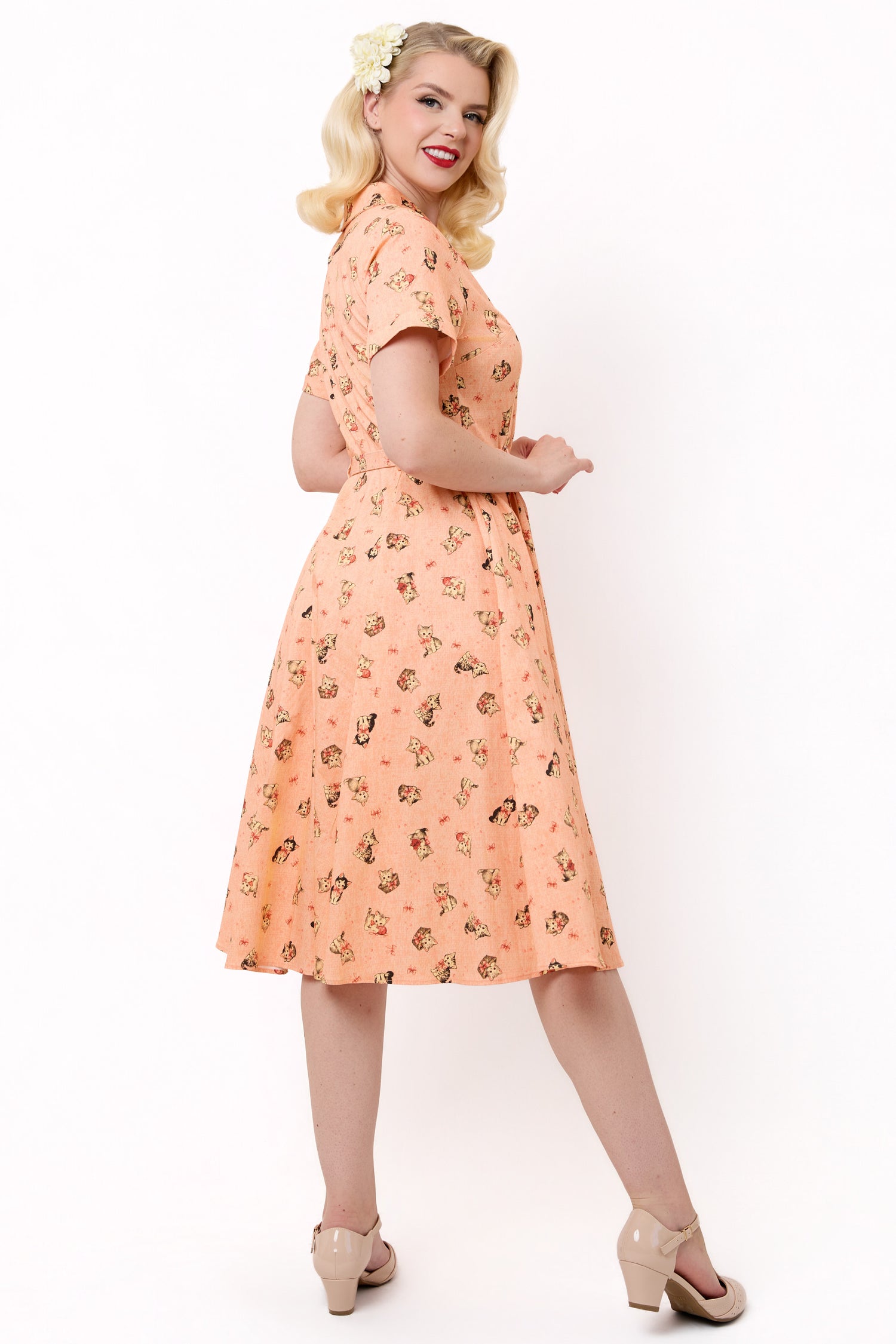 Caterina Kitty Cat Swing Dress