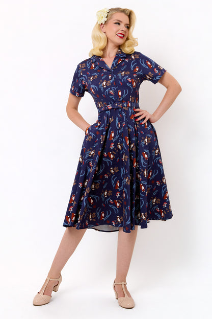 Caterina Foxy Forest Swing Dress