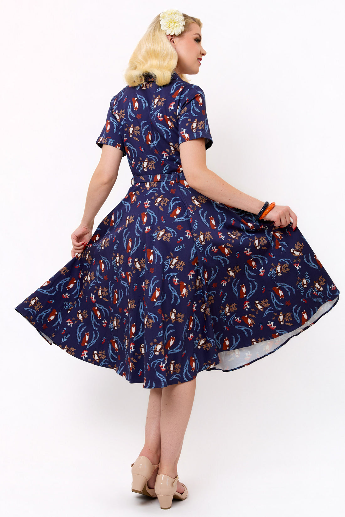 Caterina Foxy Forest Swing Dress