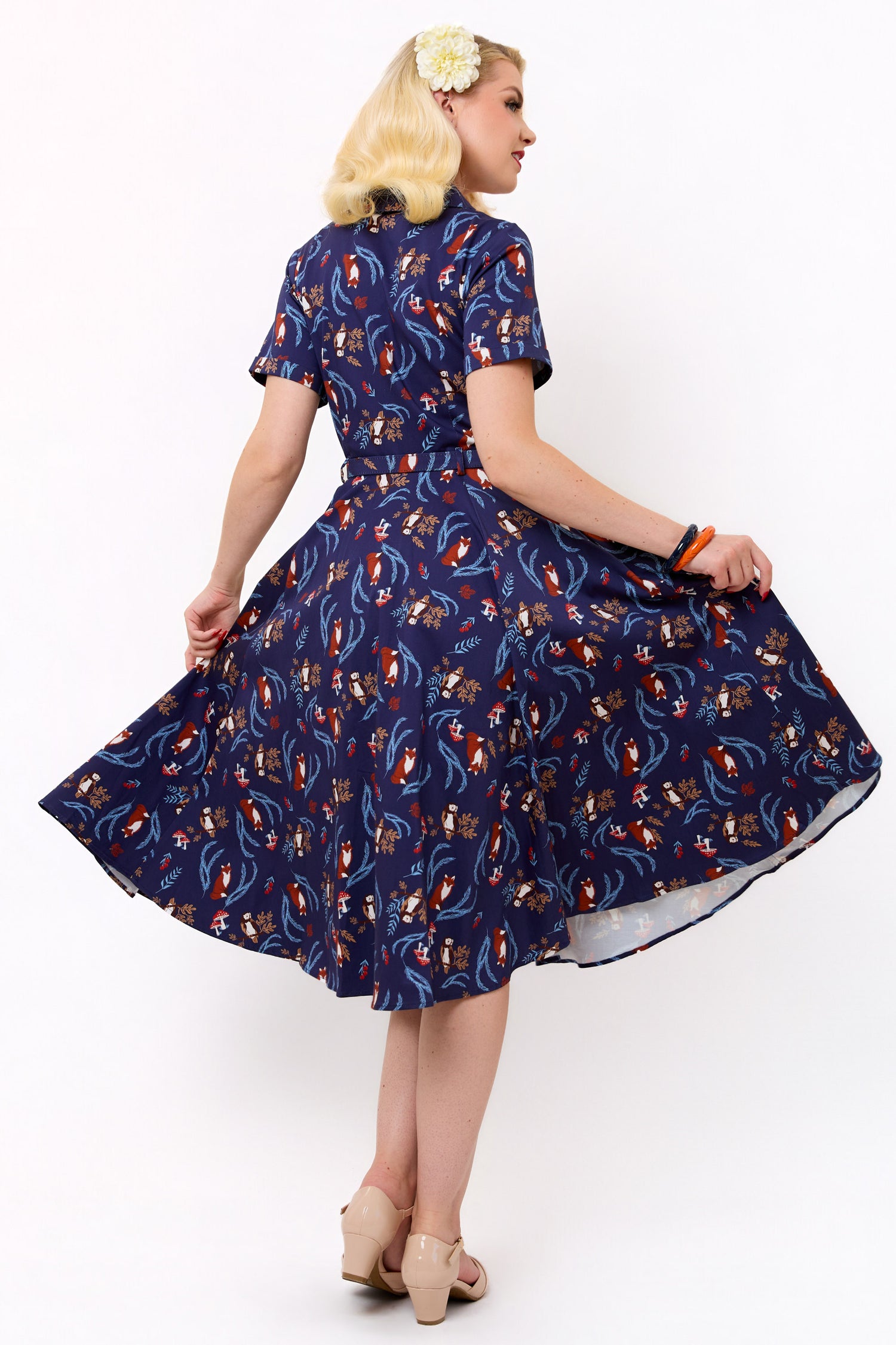 Caterina Foxy Forest Swing Dress
