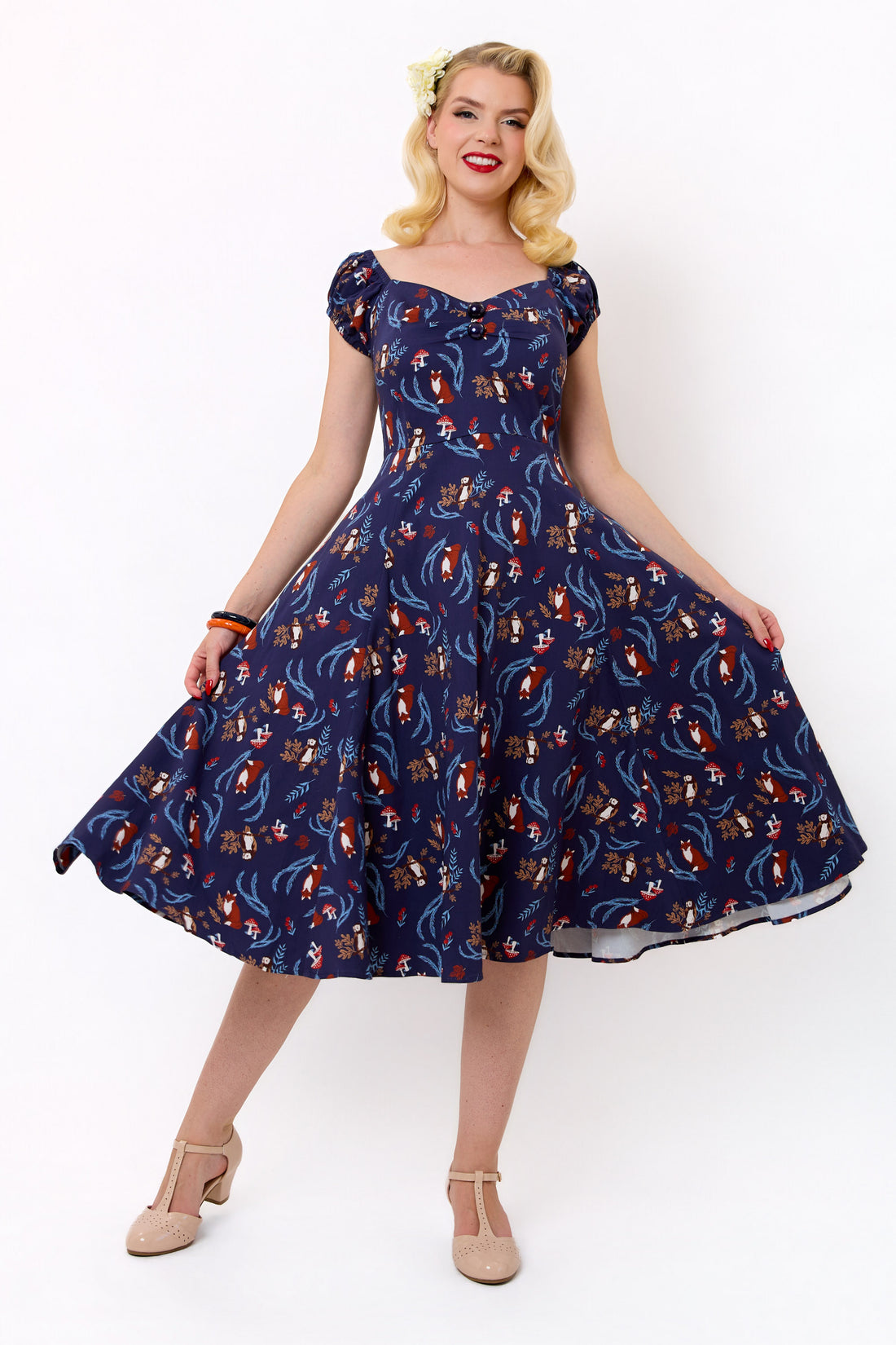 Dolores Foxy Forest Swing Dress