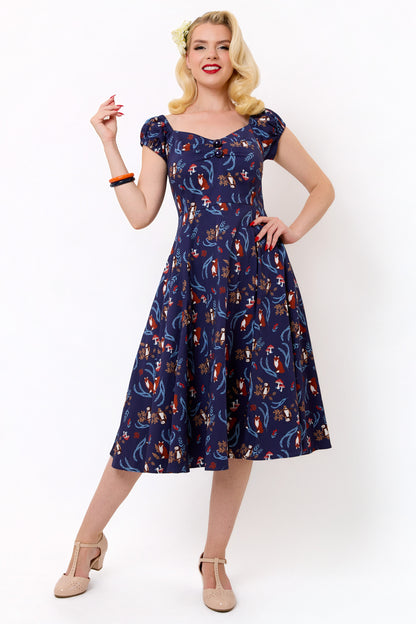 Dolores Foxy Forest Swing Dress