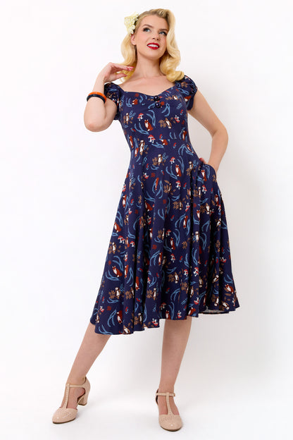 Dolores Foxy Forest Swing Dress
