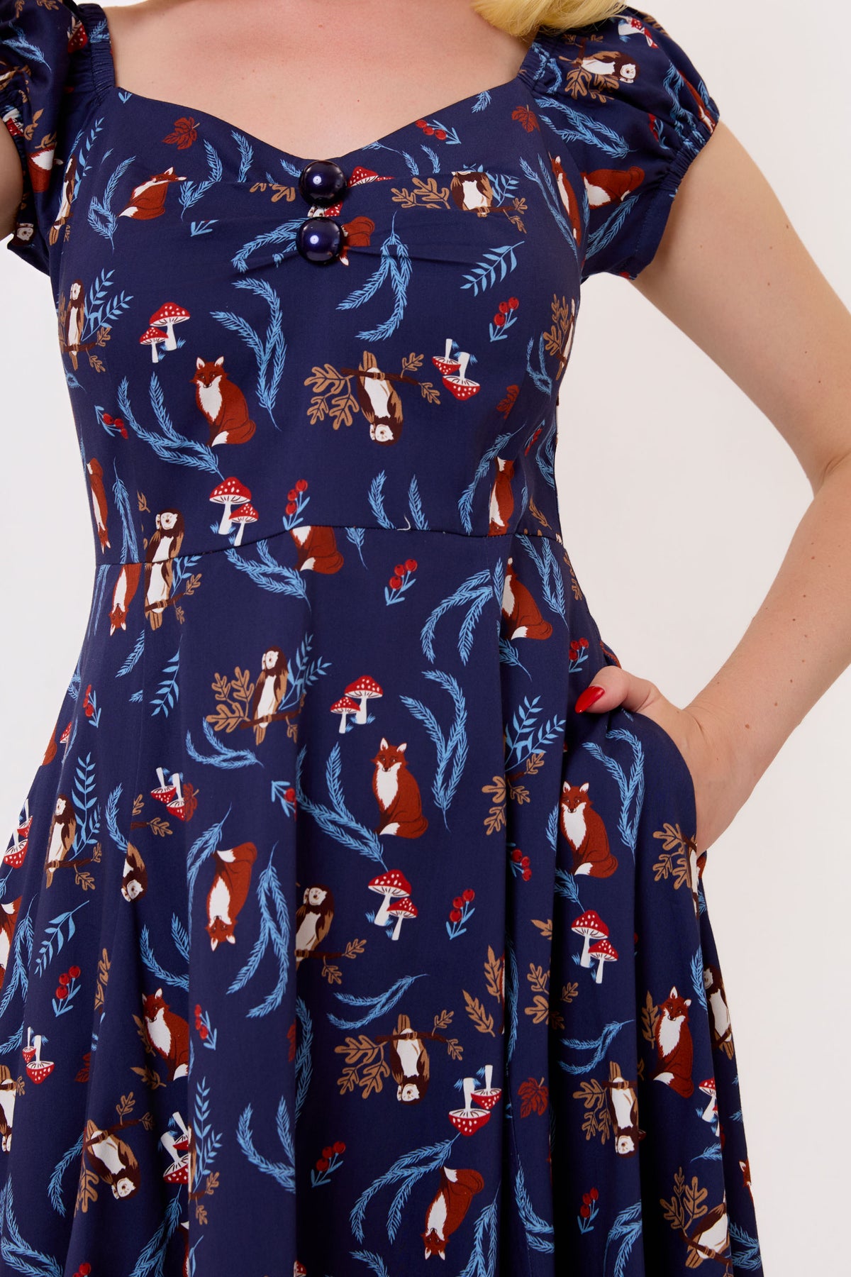 Dolores Foxy Forest Swing Dress