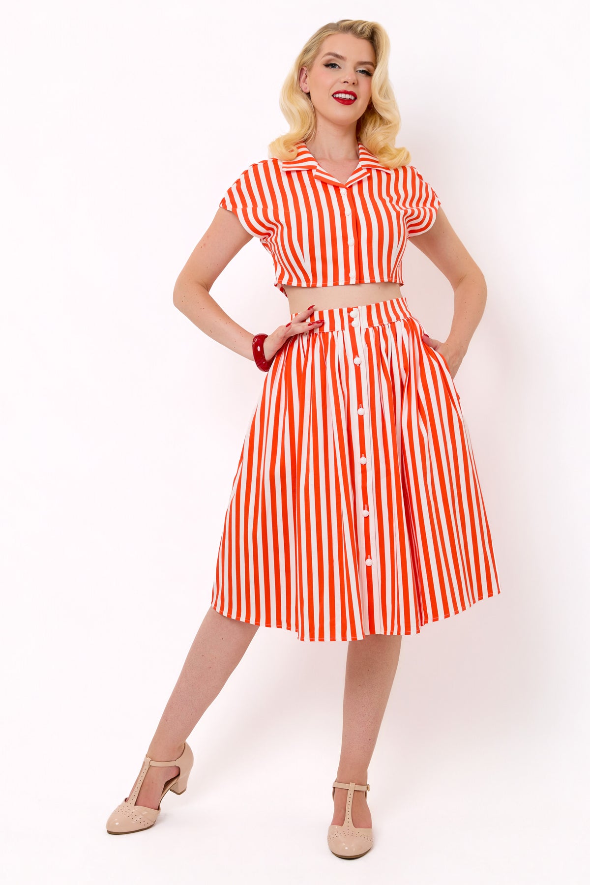 Lola Red Stripe Shirt