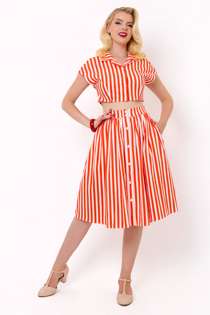 Lola Red Stripe Shirt