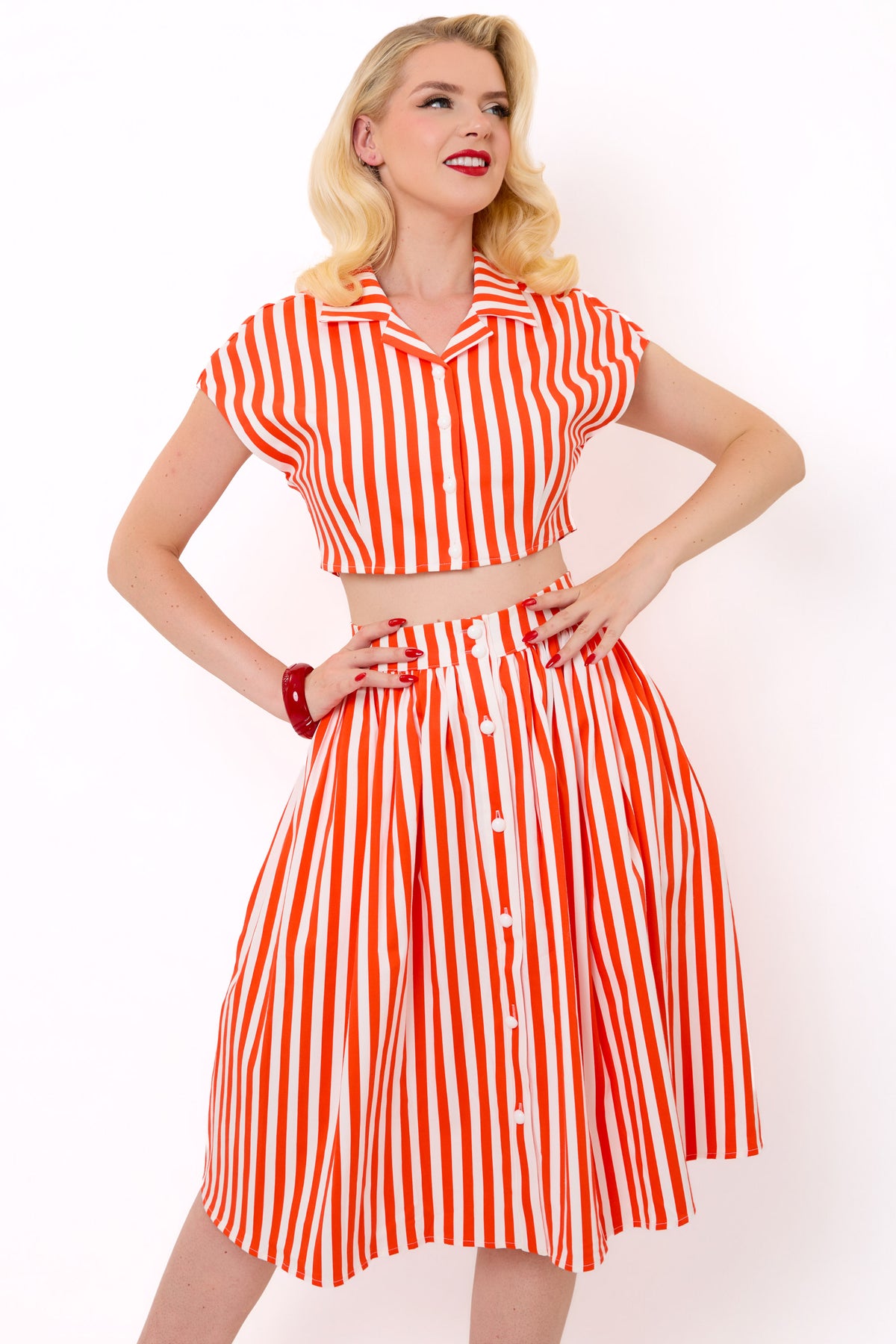 Lola Red Stripe Shirt