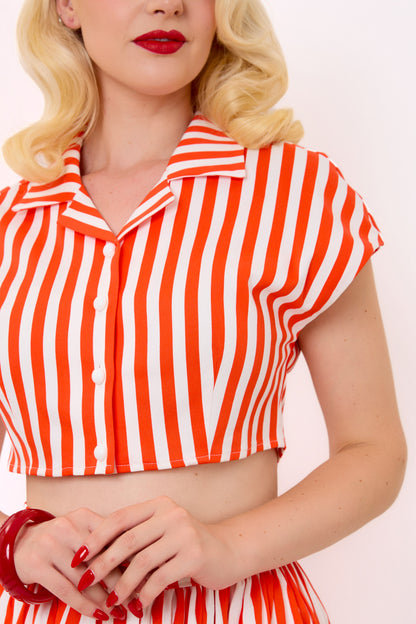 Lola Red Stripe Shirt