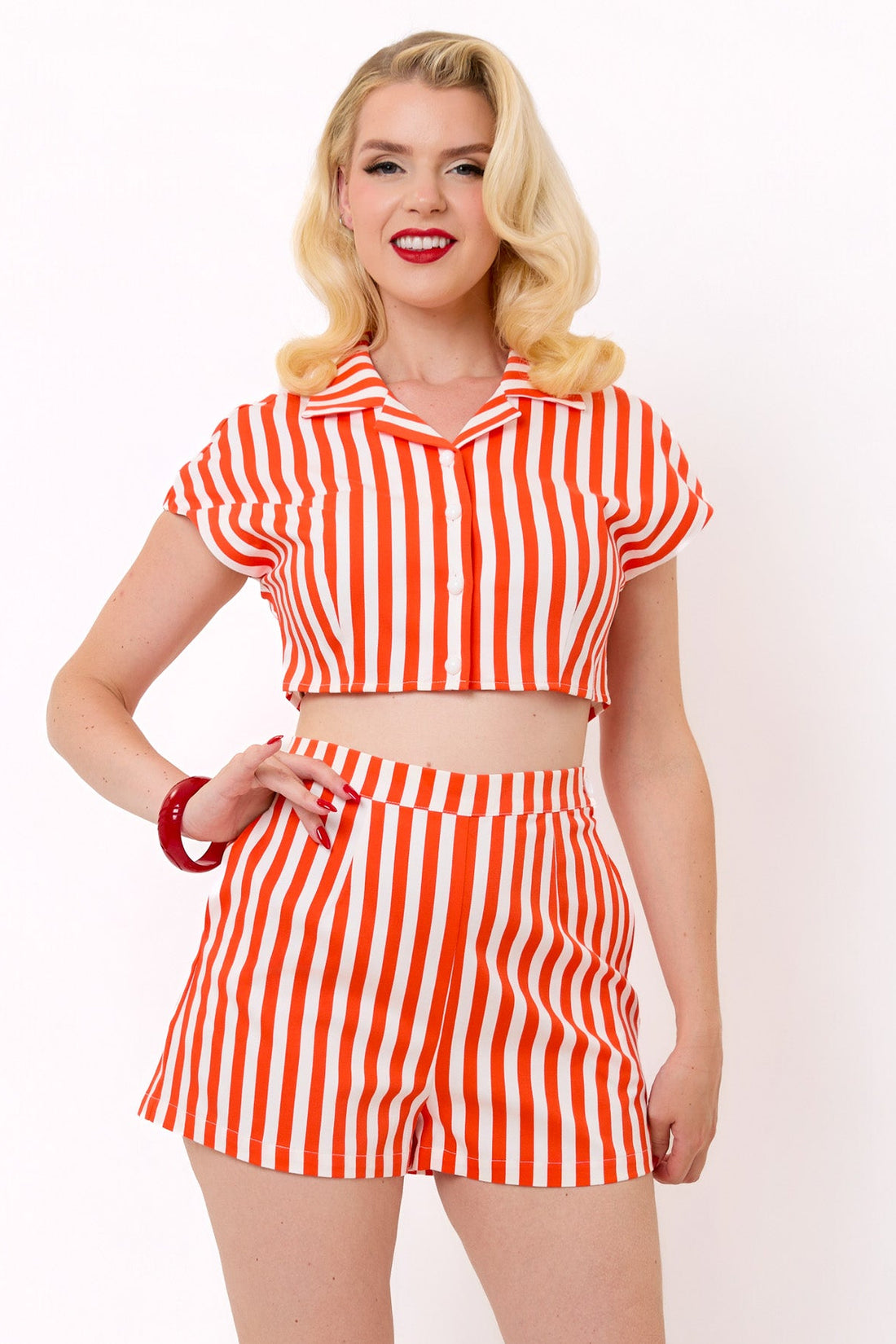 Lola Red Stripe Shirt