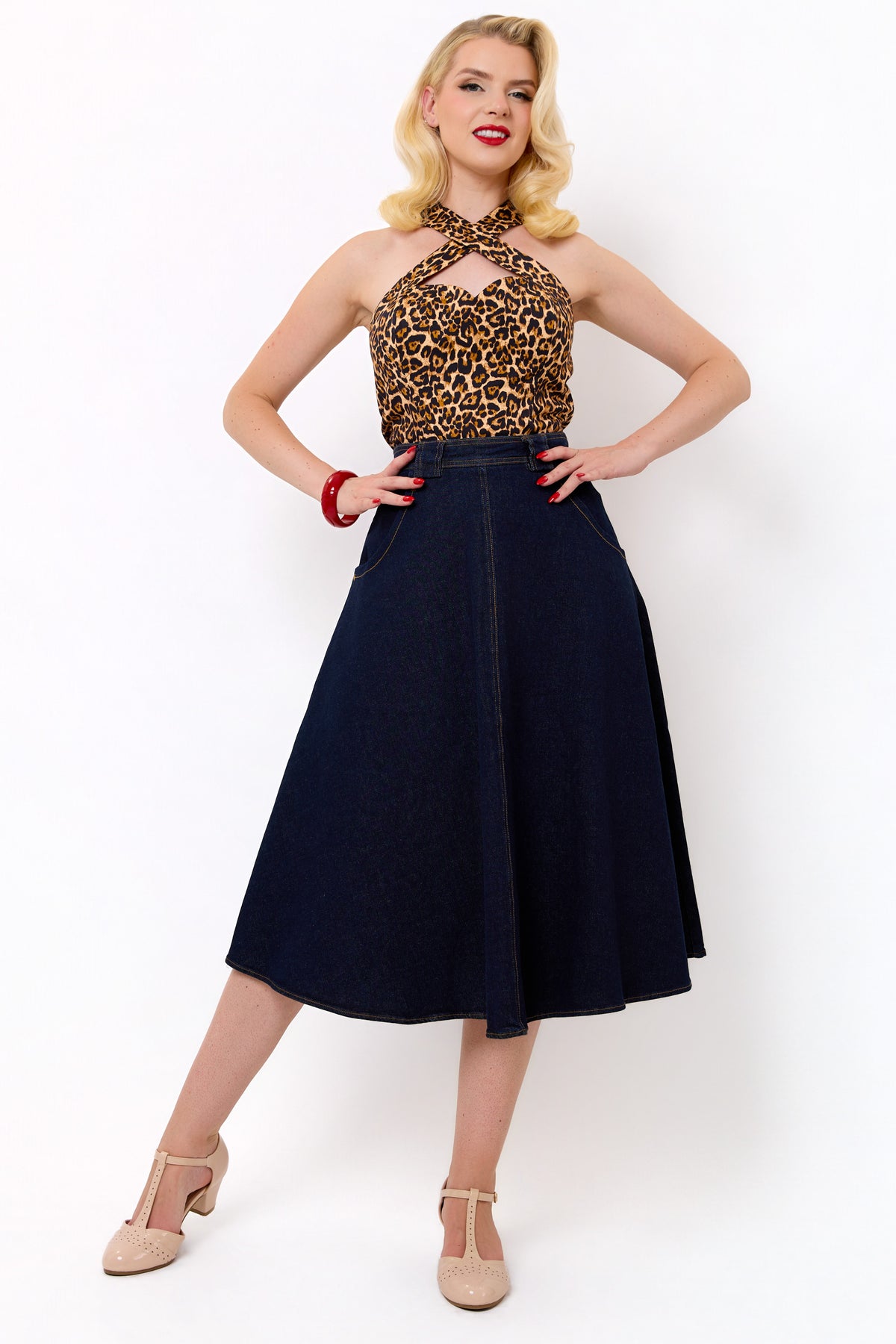Penny Leopard Top