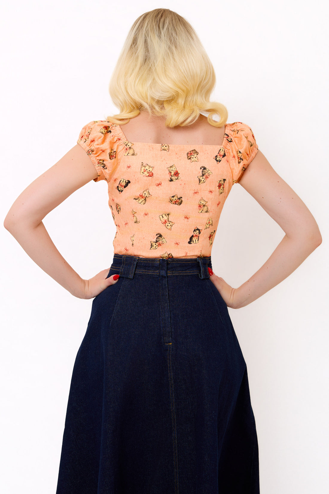 Dolores Kitty Cat Top