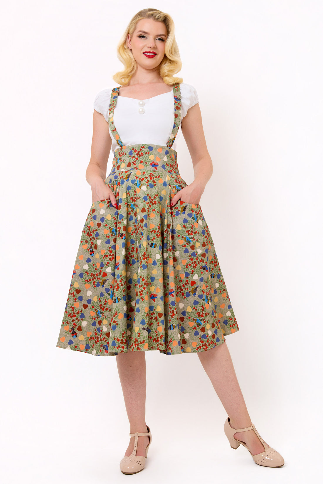 Alexa Love Birds Swing Skirt