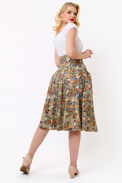 Alexa Love Birds Swing Skirt