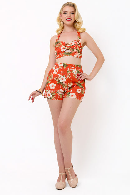 Aloha Hibiscus Babsy Shorts