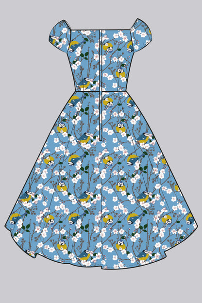 Dolores Blossom Birds Doll Dress