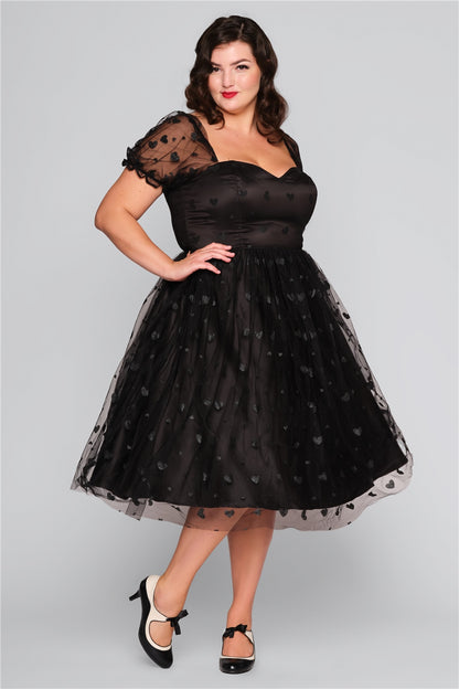 Skylar Glitter Heart Swing Dress