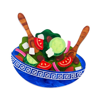Erstwilder Greek salad brooch
