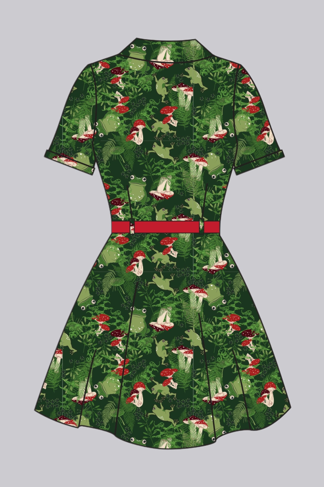 Caterina Frog Forest Mini Dress