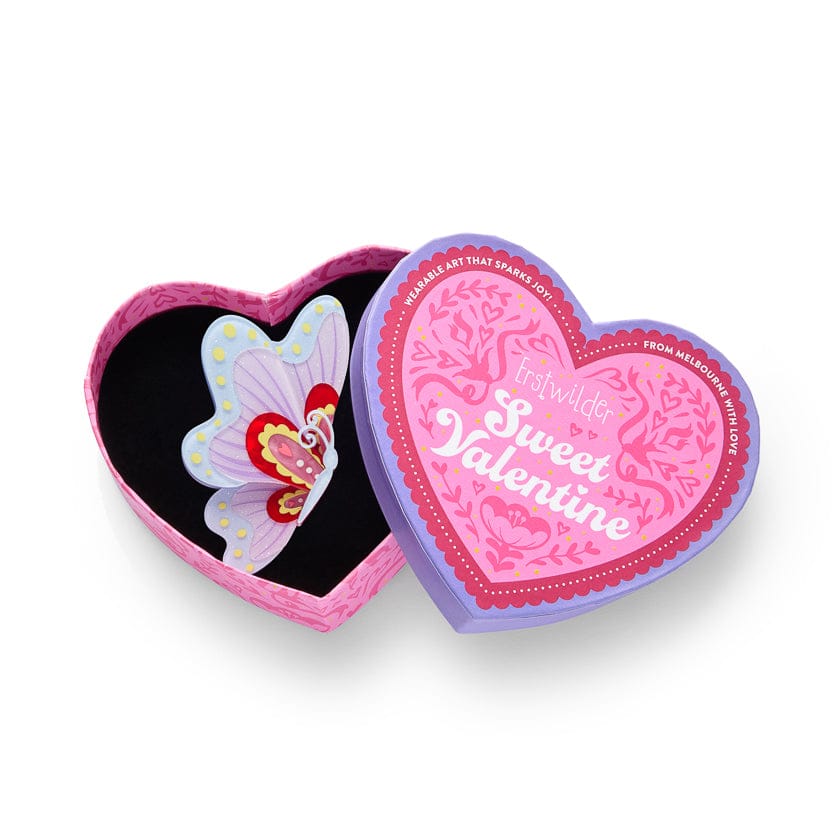 Erstwilder Hearts Aflutter Brooch