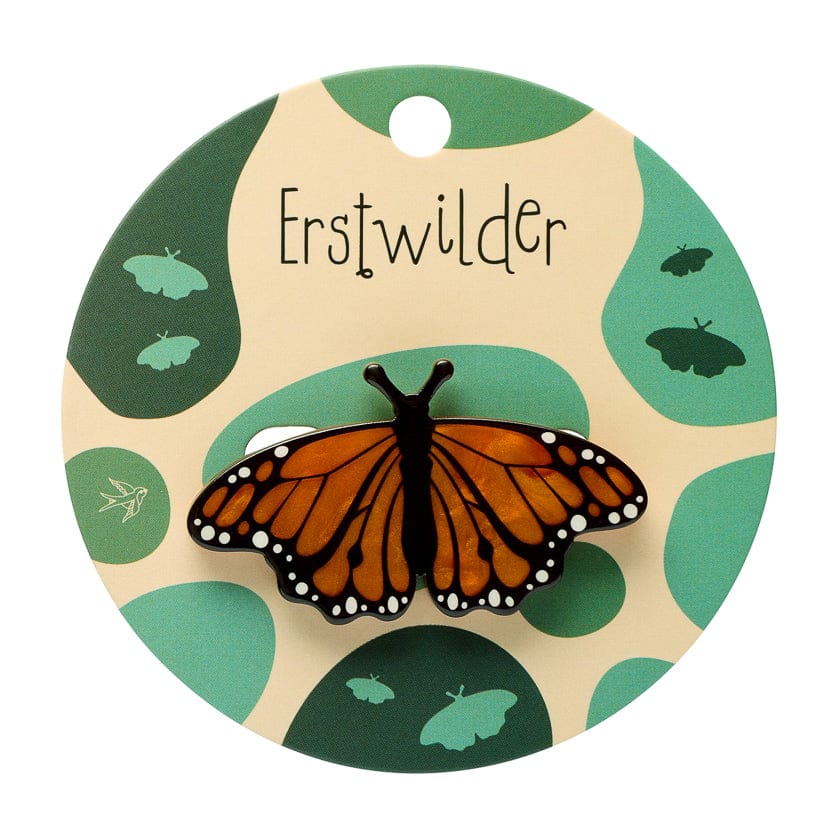 Erstwilder Monarch Butterfly Simplified Mini Brooch