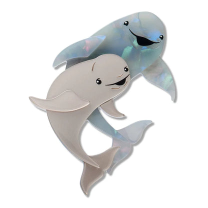 Erstwilder Yangtze Finless Porpoises Brooch