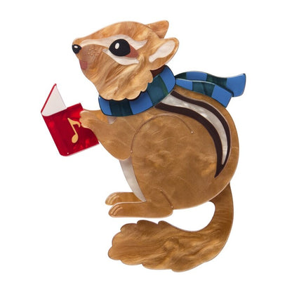 Charlie the chipmunk brooch