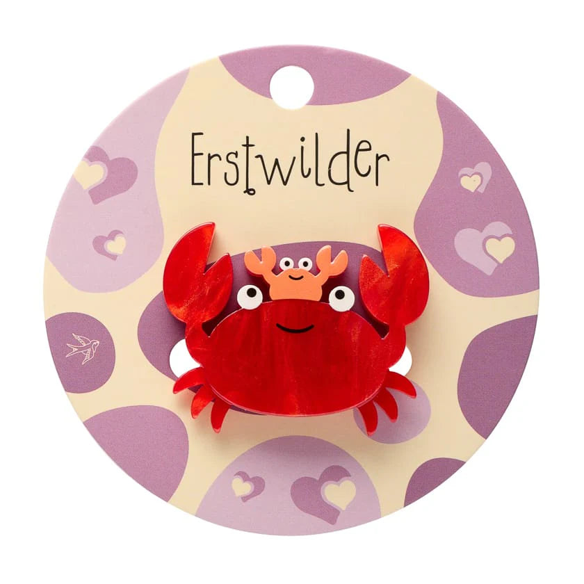 Erstwilder Crabs Simplified Mini Brooch