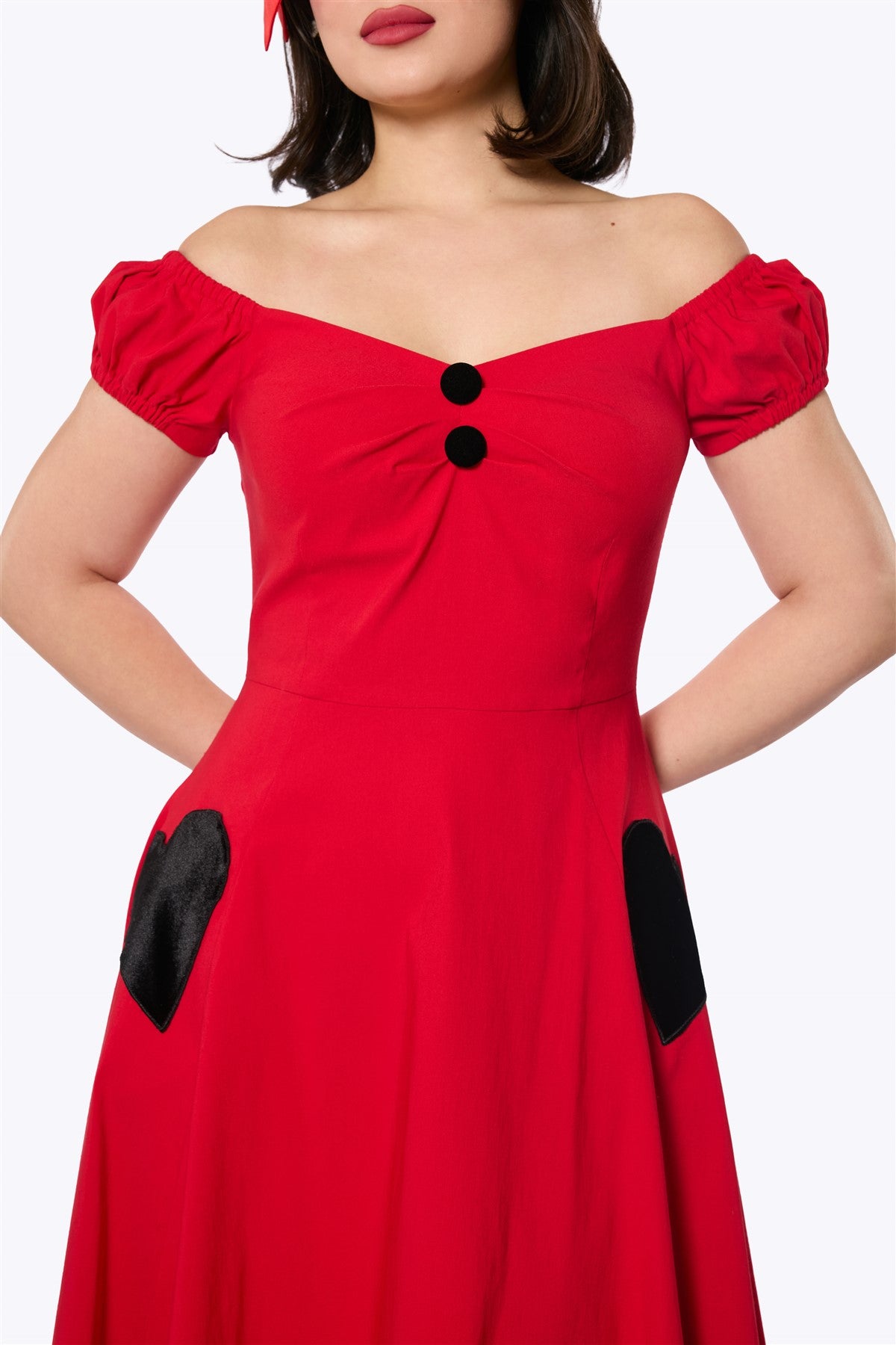 Dolores Black Heart Doll Dress