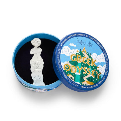 Erstwilder Marble Muse Brooch