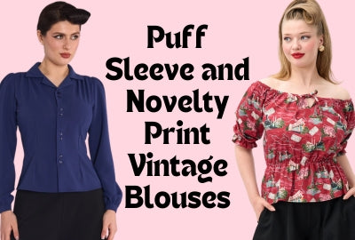 Puff Sleeve and Novelty Print Vintage Blouses: How to Find Ones That Actually Fit